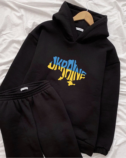 Спортивний костюм UKRAINE | Худі + джогери S, Лаванда Черновцы - изображение 1