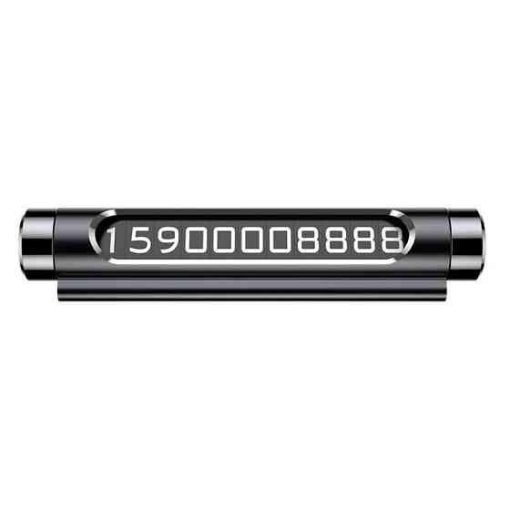 Автовізитка (паркувальна автомобільна табличка) Baseus Metal Temporary Parking Number Card ACNUM-01 (Чорна) Николаев