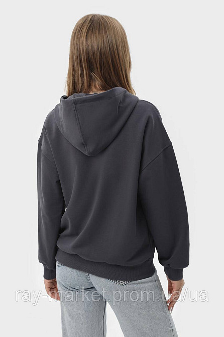 Худі на блискавці жіноче базове RAY PREMIUM LOOSE темно-синє (U0409W-Navy Blue) XXL Київ - фото 4