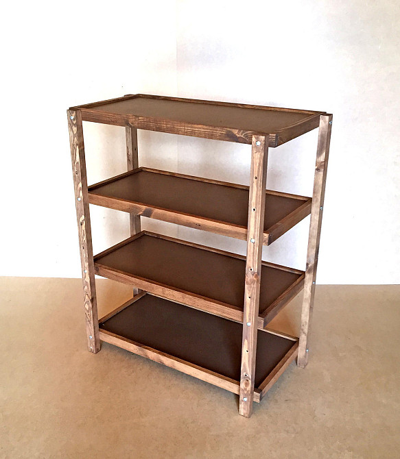 Етажерка розбірна "Честер" 4 полиці 40х80х100 капучино Миколаїв - фото 1