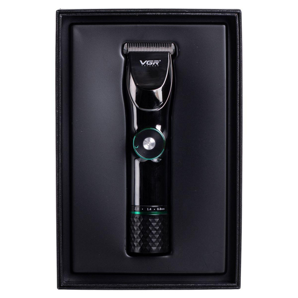 Професійна машинка для стрижки волосся та бороди з LED-дисплеєм та підставкою VGR V-256 Київ - фото 7