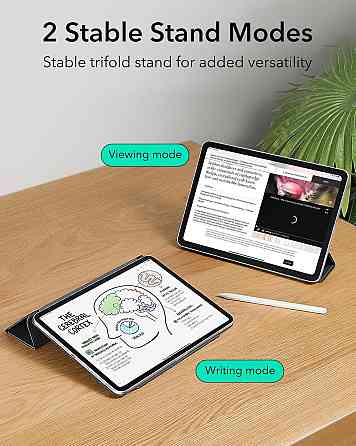 Чохол ESR Rebound Case для iPad Air 10.9 (2020) чорний Trifold магнітний з кріпленням для Pencil Київ
