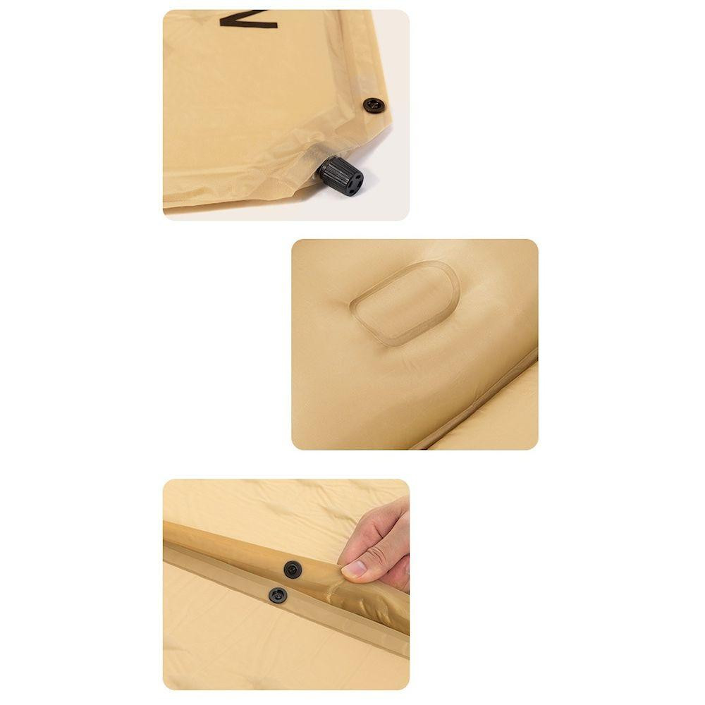 Килимок самонадувний одномісний з подушкою Naturehike CNH22DZ012, 30мм, блакитний Киев - изображение 5