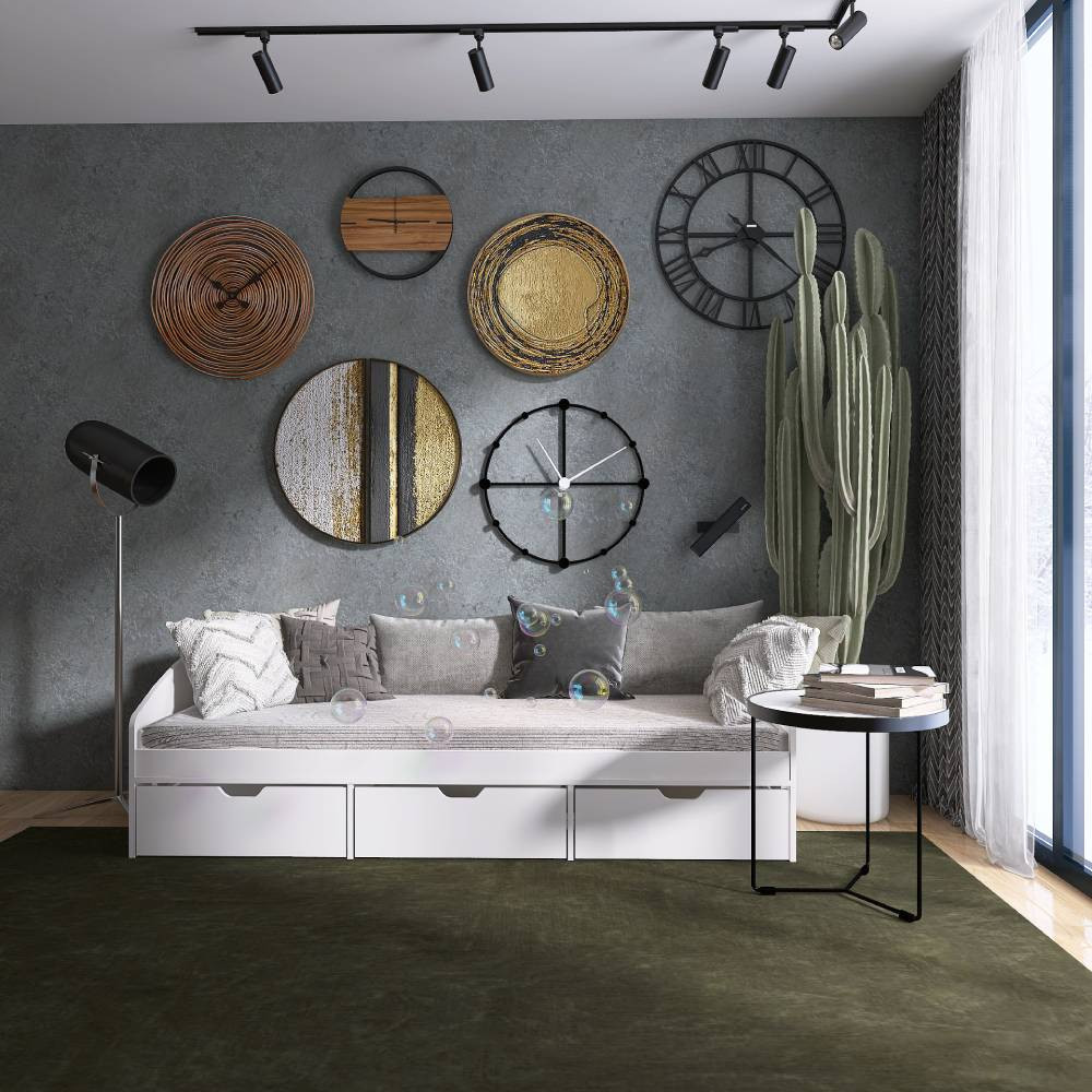 Ліжко односпальне з ящиками Еверест Комфорт 3 193х84х59 см Німфея Альба (DTM-5726) Дніпро - фото 1