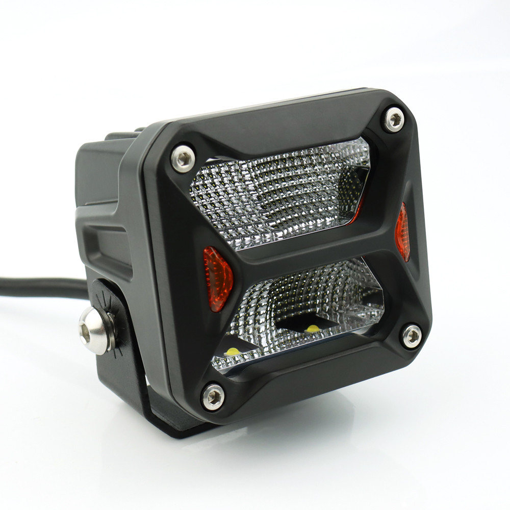 Світлодіодна фара StarLight SL-W0320F квадратна, ближнє розсіяне світло WHITE + DRL 20W 2400Lm 5700K 12/24V Харків - фото 3