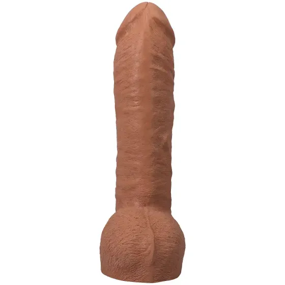 Фалоімітатор Doc Johnson The Realistic Cock ULTRASKYN - 12 Inch Hung with Balls Caramel Львов