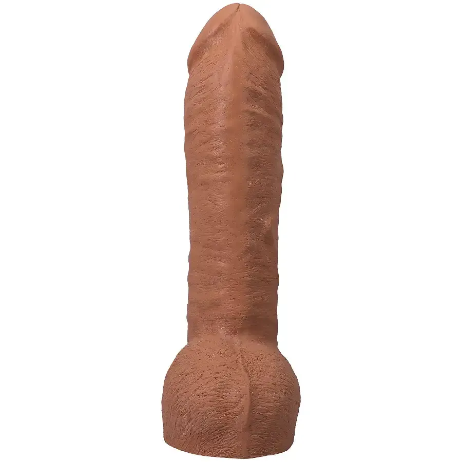 Фалоімітатор Doc Johnson The Realistic Cock ULTRASKYN - 12 Inch Hung with Balls Caramel Львів - фото 4
