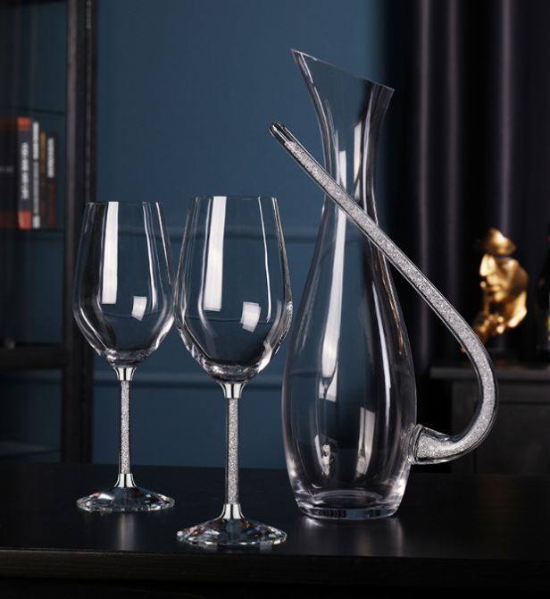 Декантер для вина Графин Глек 2 келихи з КРИСТАЛАМИ   ПОДАРКОВИЙ КЕЙС Кременчук - фото 1