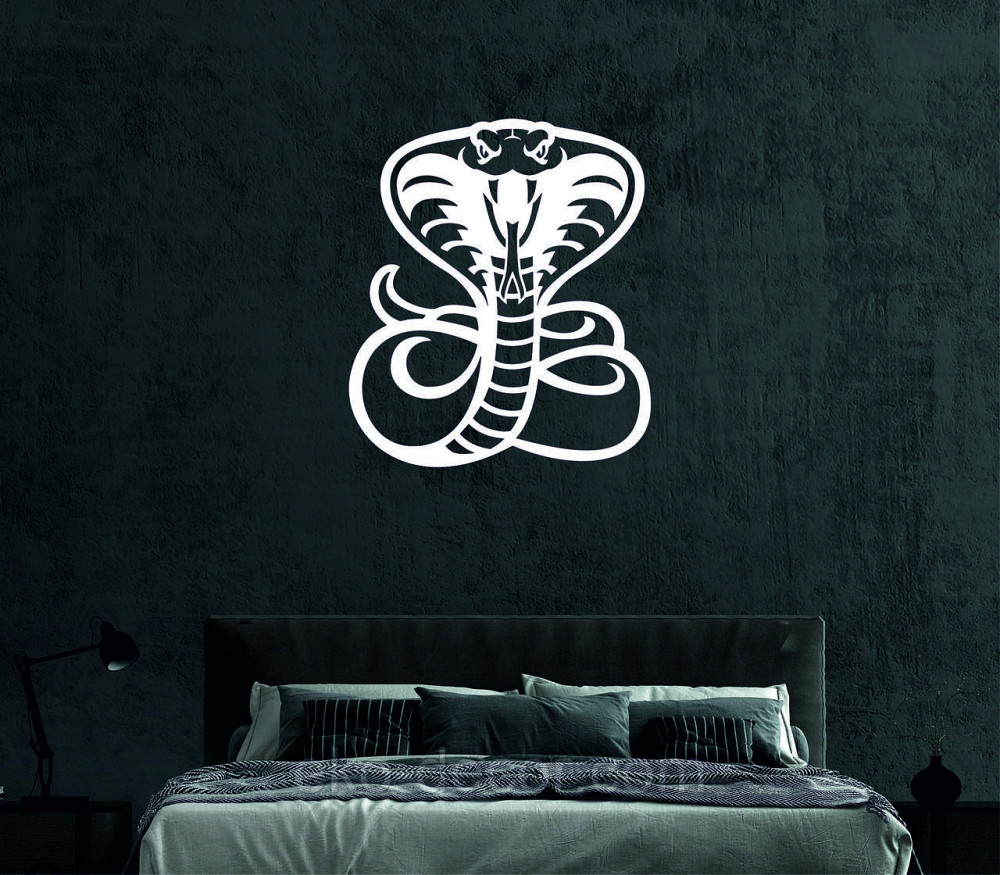 Декоративное настенное Панно «Кобра» , Декор на стену 90*78 см, Белый Киев - изображение 4