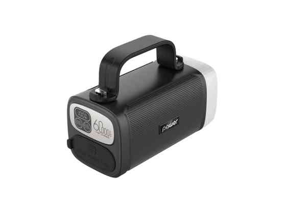 Повербанк C61 для ноутбука 60000 mAh 100W — чорний (з ліхтарем і ручкою) Киев