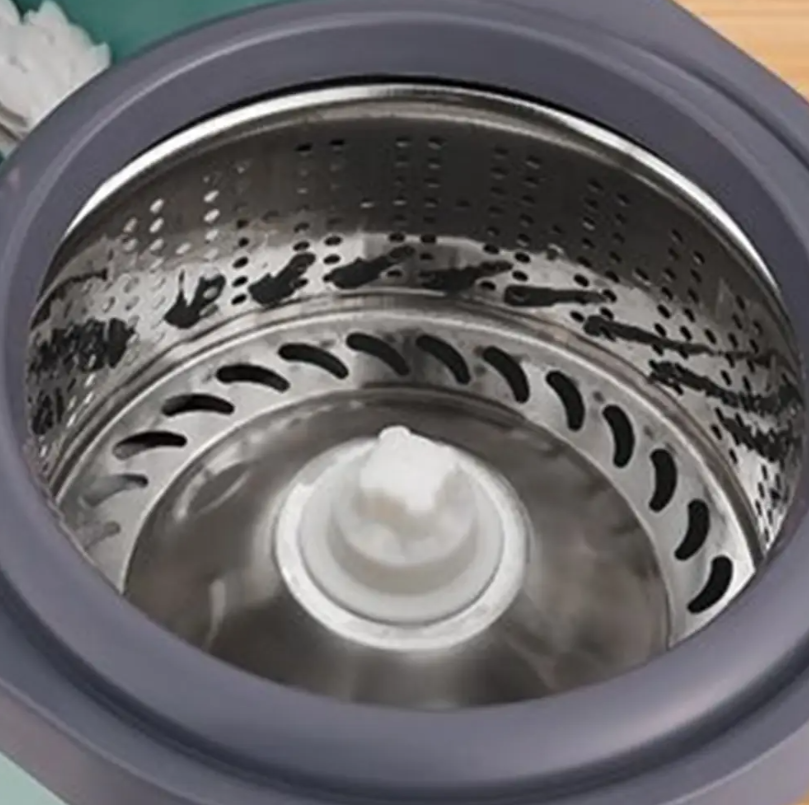 Кругла швабра з відром , ручним віджимом і насадкою з мікрофібри для швидкого прибирання Одеса - фото 5