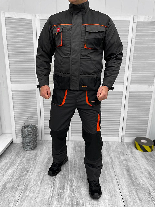 Роба робочий одяг чоловічий комбез куртка комплект чорний, Польща Одеса - фото 2