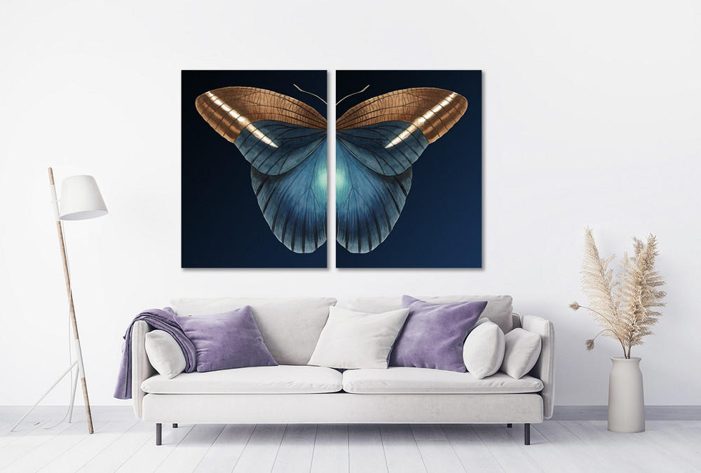 Модульная картина в гостиную / спальню  Метелик  TLV-2_005 70x102 см Київ - фото 2