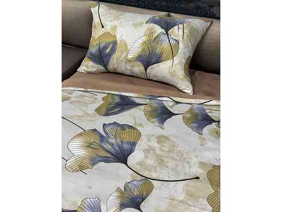 Комплект постільної білизни Євро 200х220 Printed 10001-6 17-0808 Taupe Gray 2нав. 50х70 мікрофібра ТМ ARCLOUD Київ