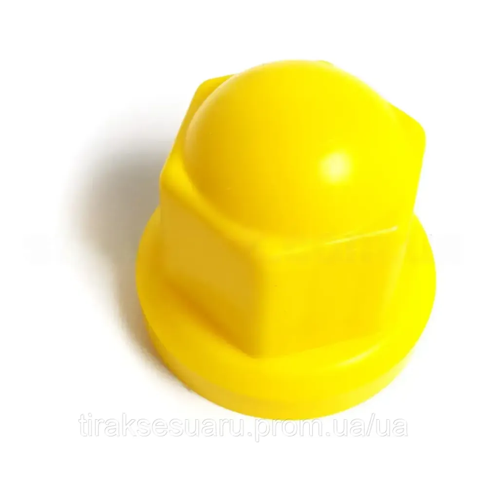 Колпачок пластиковый на гайку 27 желтый Колпачок на гайку 27 желтый Луцк - изображение 1