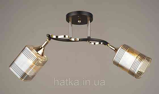 Люстра стельова Sirius B N4382/2 BK+FGD з поворотнім механізмом Київ