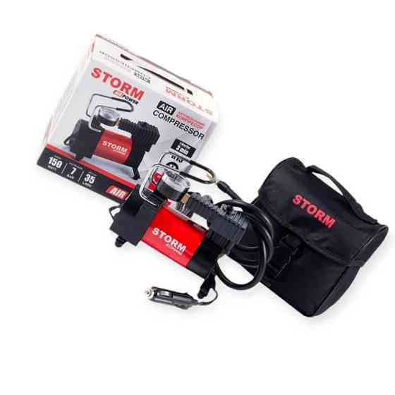 Компрессор storm air power 7атм/35л/1м шланг/прикур/сумка Мукачево