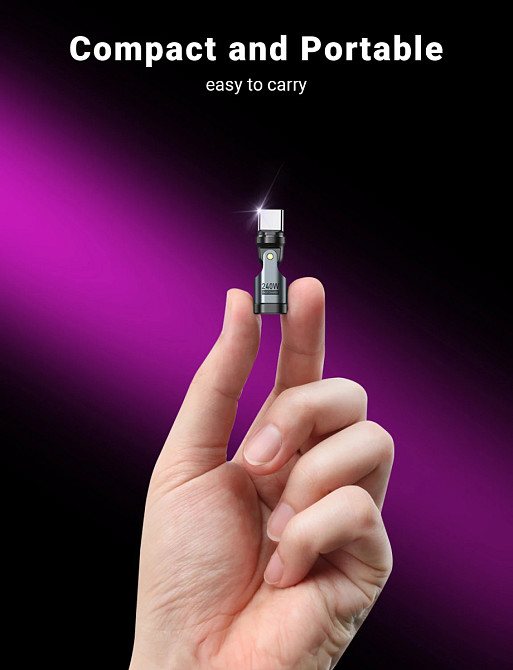 Магнітний конектор MicroUSB для магнітного адаптера, 9pin, швидка зарядка до 240W (без адаптера) Николаев - изображение 9