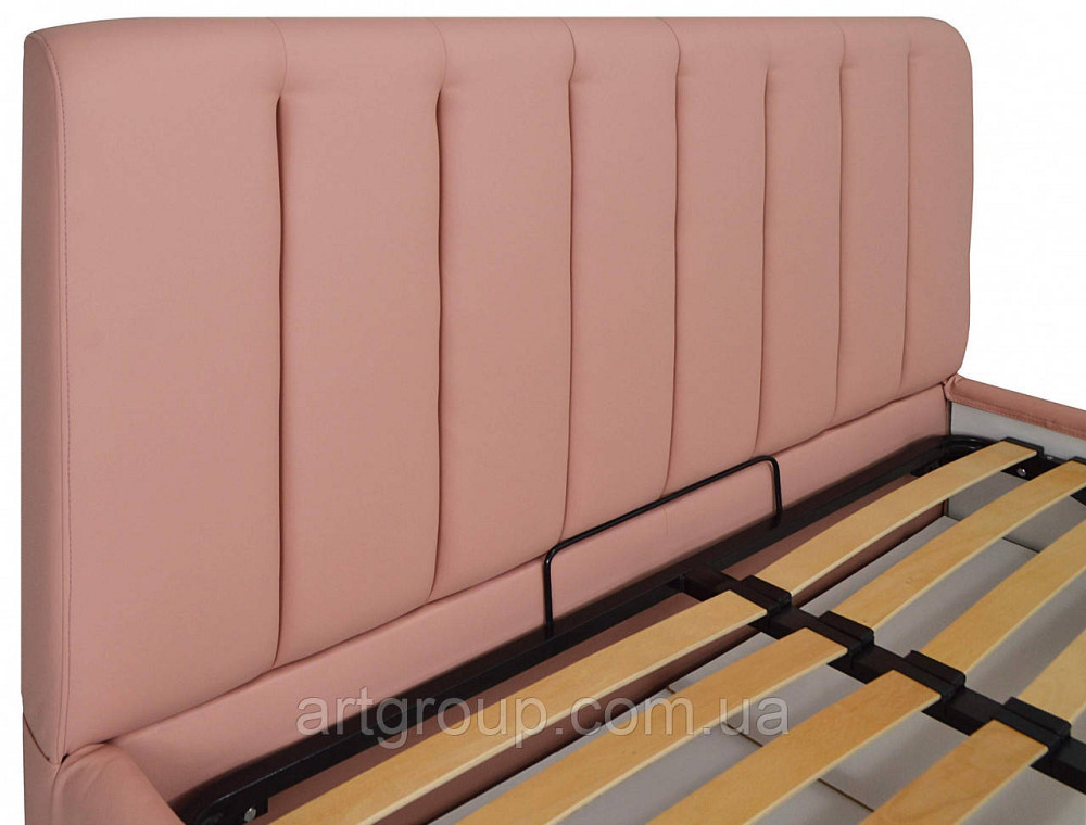 Ліжко Двоспальне Sanam Comfort 160 х 200 см Fly 2202 З підйомним механізмом та нішою для білизни Рожевий Дніпро - фото 20