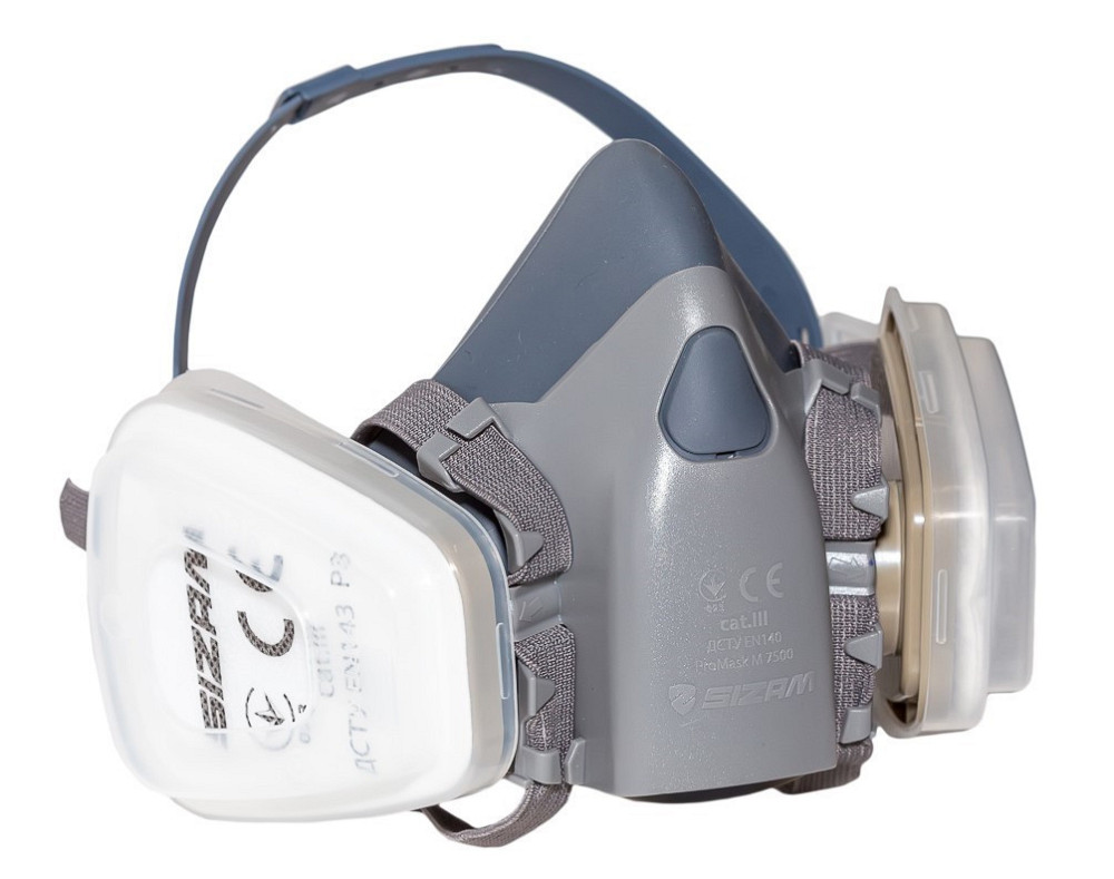 Респиратор-полумаска с креплением в 4-х точках Sizam Promask M 7500 Ровно - изображение 7