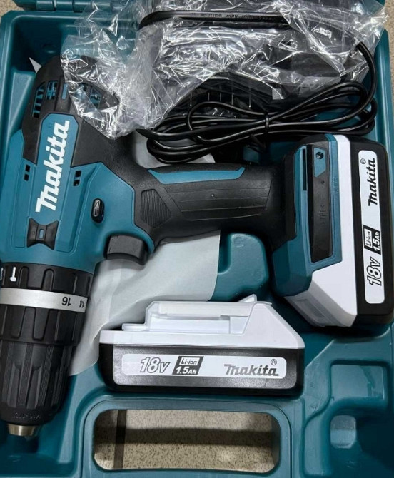Makita HP488D002 (2 акб*1.5Ач/зу/кейс) Аккумуляторная дрель-шуруповёрт. Харьков - изображение 3