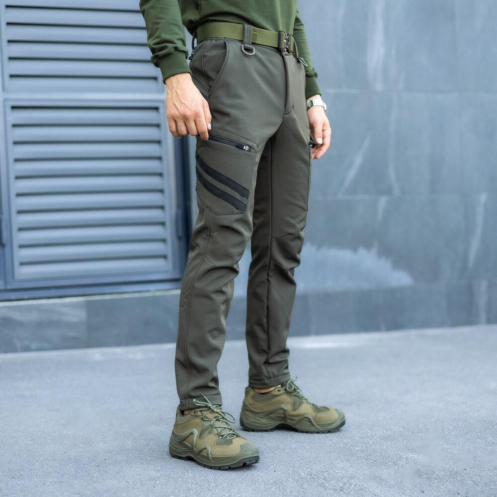 Штаны карго мужские весенние с карманами хаки Pobedov Static Киев - изображение 2