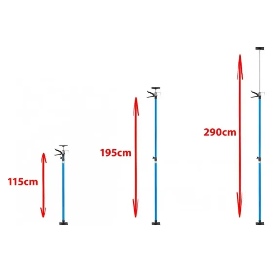 Підпори телескопічні AL-FA ALHTS2E — 2 шт, для стель і гіпсокартону, 120–290 см Львів