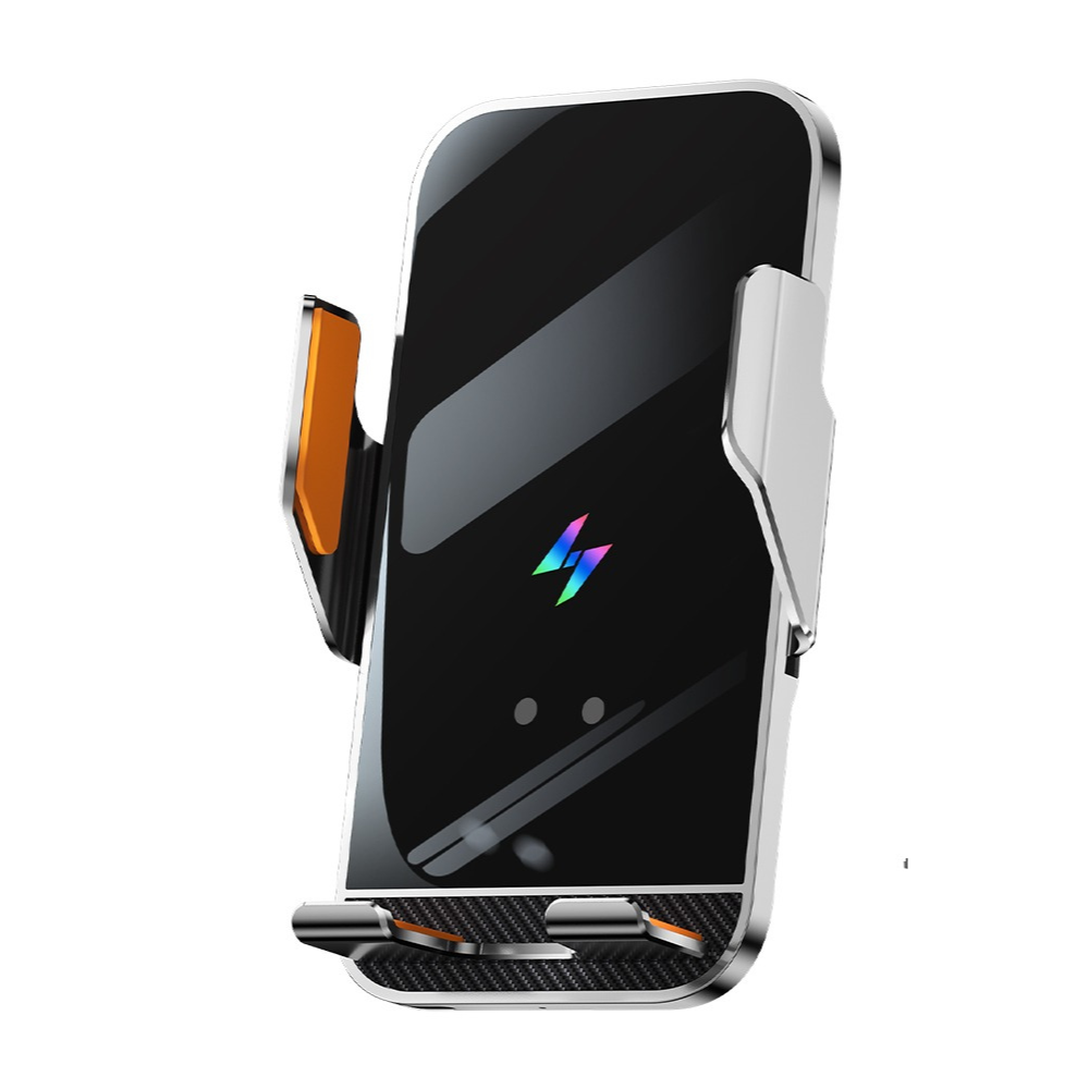 Держатель для телефона,автомобильный с беспроводной зарядкой 15W с функцией автоматического открытия и закрытия,серый Каменец-Подольский - изображение 2