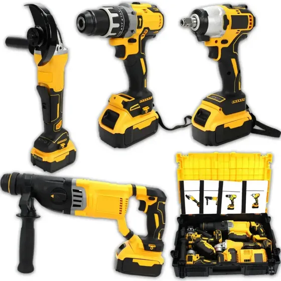Набор 4 в 1 на аккумуляторах Гайковерт Шуруповерт | Перфоратор | Болгарка Коломыя
