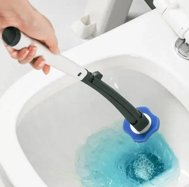 Универсальная щетка для уборки ванной со сменными насадками MTS clip type removable toilet brush Коломия - фото 2