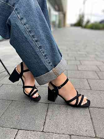 L&M Босоніжки жіночі L&M F132-2 чорні (літо, еко-замша) (5856) Коломия