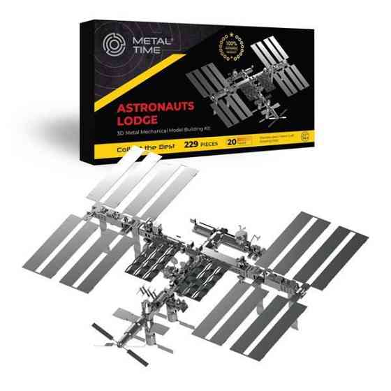 Колекційна модель-конструктор Metal Time Astronaut's Lodge Космічна станція МКС механічна (MT017) Харків
