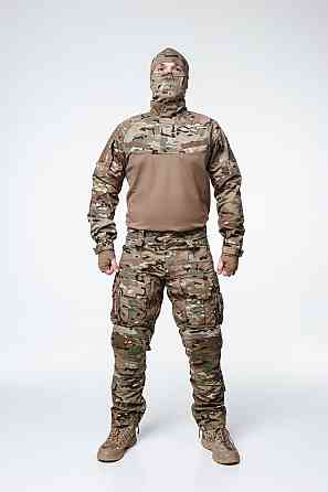 Тактичні штани мультикам ріп-стоп із наколінниками, посиленими вставками та регульованою талією Львів