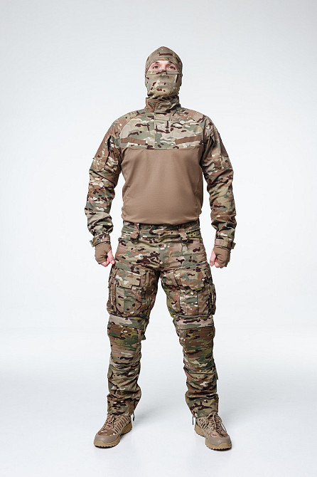 Тактичні штани мультикам ріп-стоп із наколінниками, посиленими вставками та регульованою талією Львів - фото 4