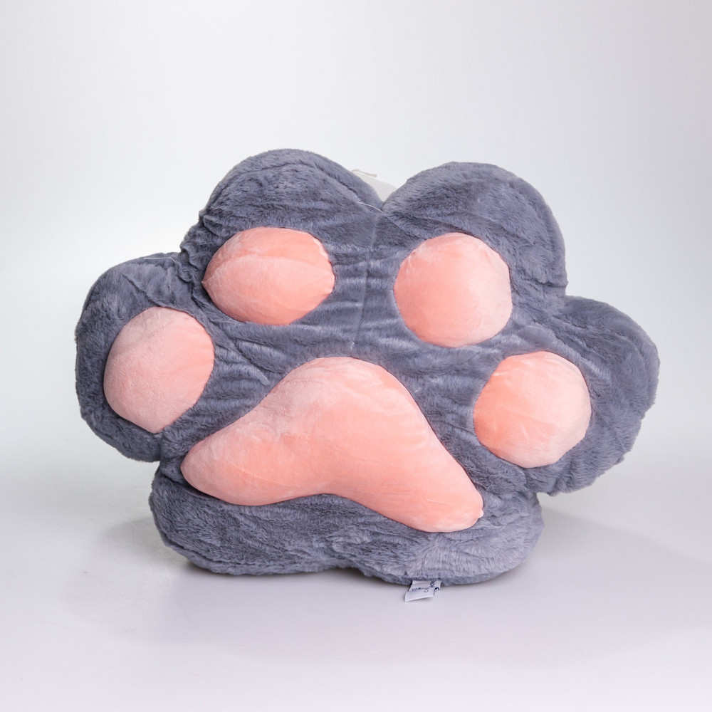 Плюшева іграшка-подушка з пледом "Лапка" 3 в 1, сірий Київ - фото 2