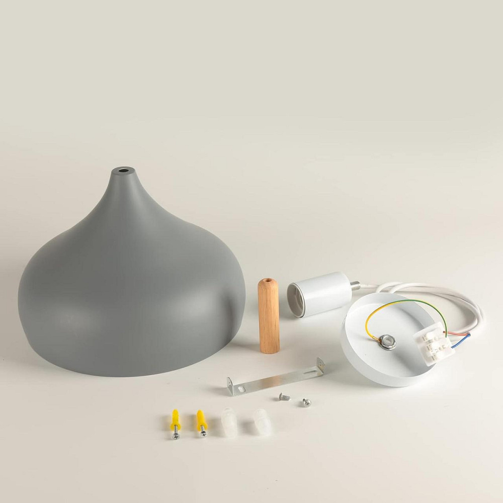 Підвісні світильники iDEGU 2 шт, лампа E27 для кухні, кафе, бару, ретро лофт світильник, метал дерево Київ - фото 4