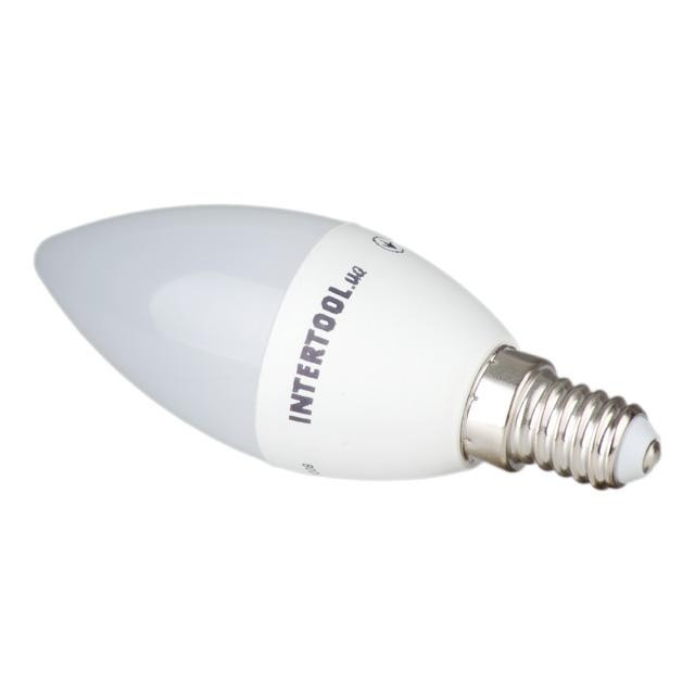 Лампа світлодіодна LED C37, E14, 3 Вт, 150-300 В, 4000 K, 30000 год, гарантія 3 роки (Свічка) Львів - фото 3