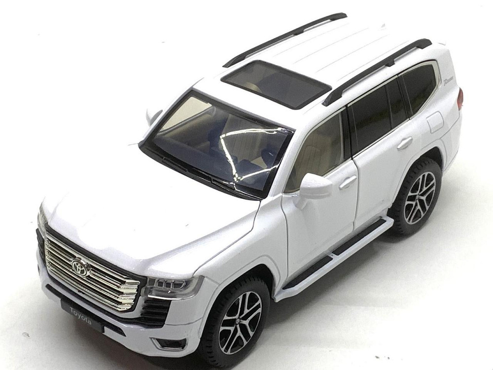 Машина Автосвіт Toyota Land Cruiser 300 інерційна відчиняються двері капот багажник 20 см Біла (AP-2007) Чернигов - изображение 10