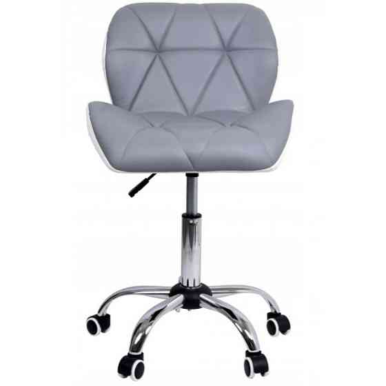 Кресло офисное компьютерное B-531 на колесиках рабочее для компьютера офиса дома Серо-белый Киев