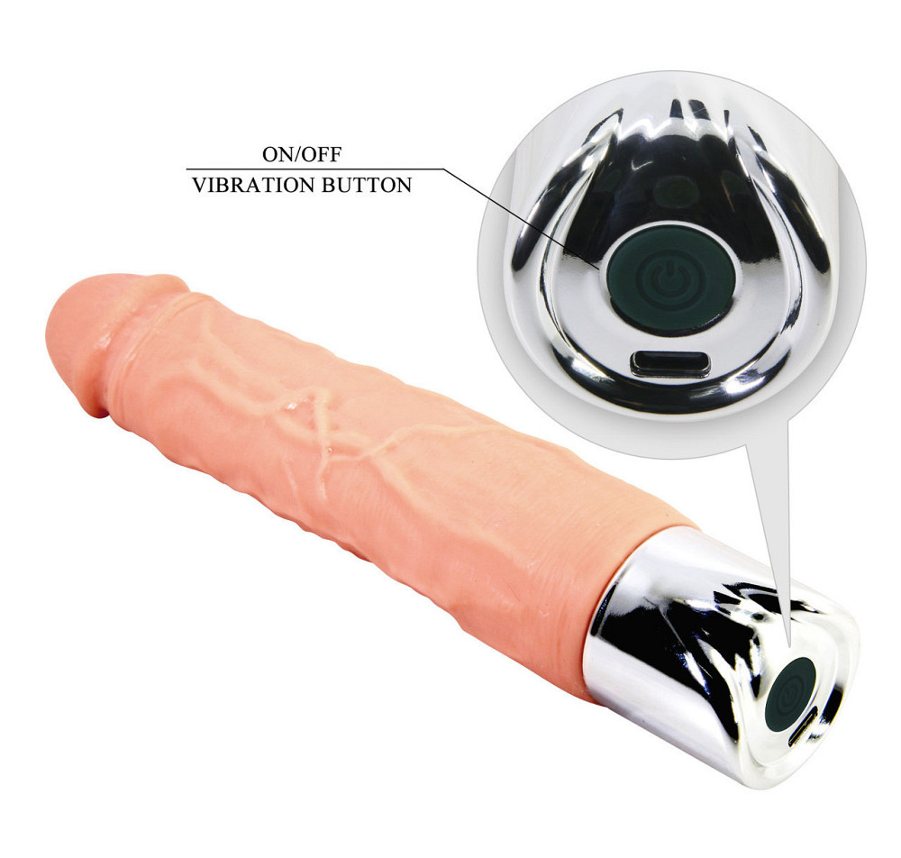 Реалістичний вібратор Pretty Love — Osric Pro Realistic Vibrating Dildo, BW-500081DC Sex Aura Київ - фото 8