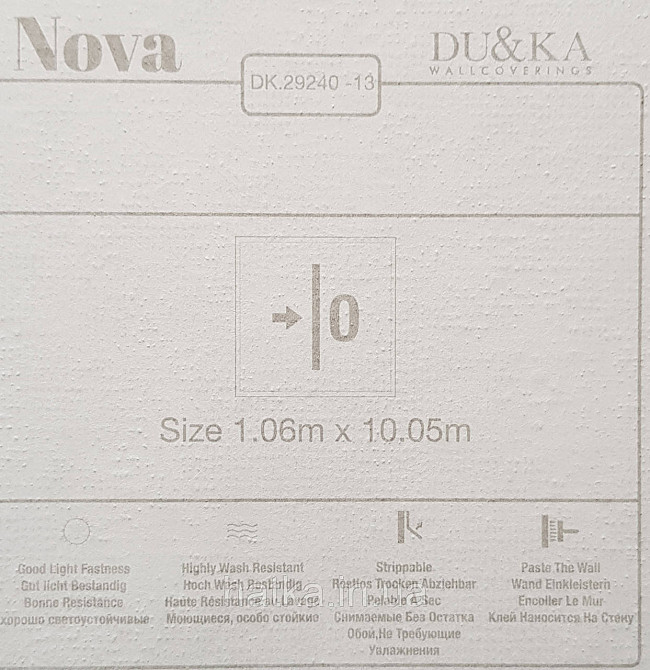 Шпалери вінілові на флізеліні NOVA метрові під штукатурку структурні однотонні сірі Київ - фото 4