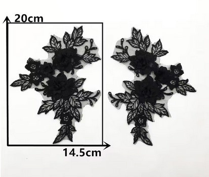 Аппликация нашивка для одежды черная Цвета Киев - изображение 1