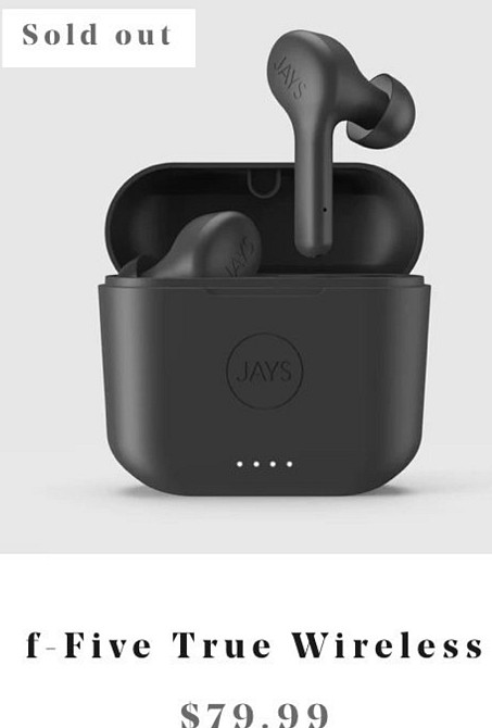 Наушники: Jays F- Five True Wireless. Харьков - изображение 2