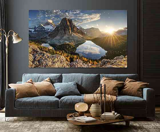 Картина холст у вітальню / спальню   Природа гір     MLP_71 ( 60х30см ) 60x100 см Київ