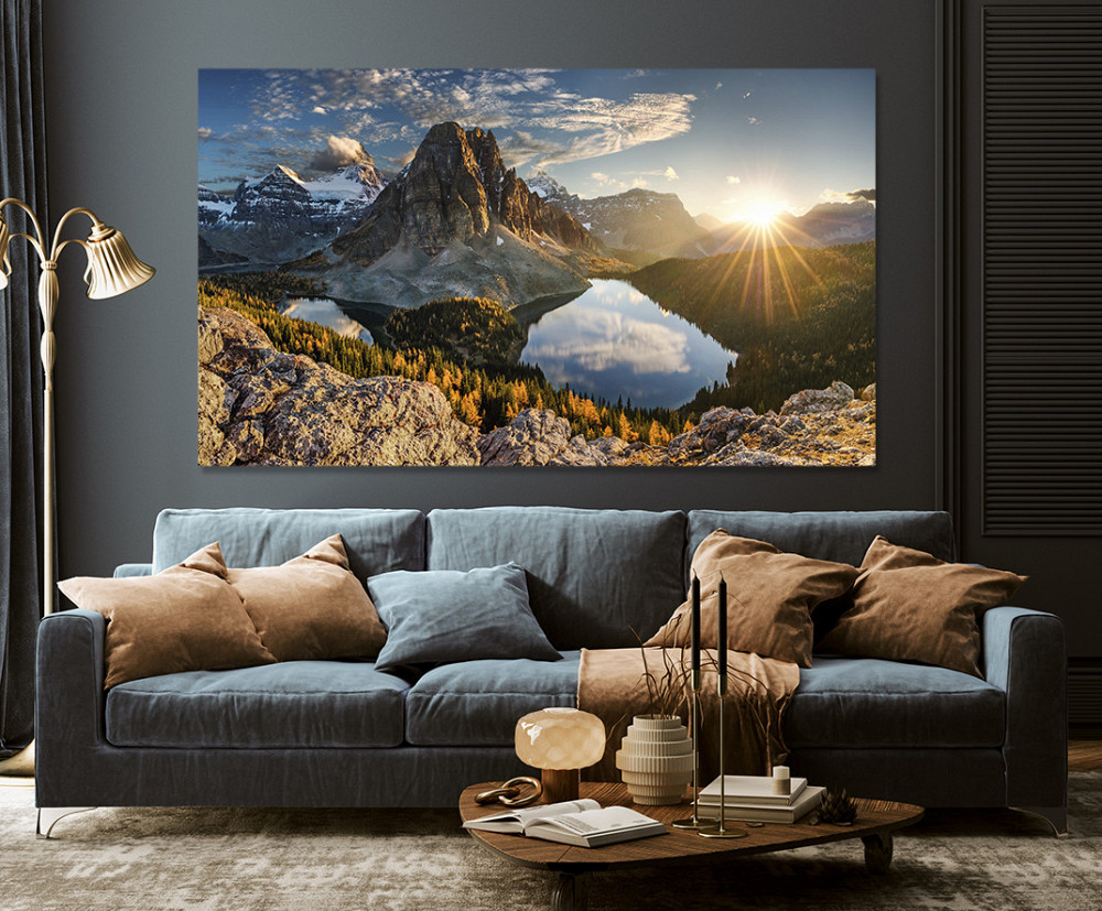 Картина холст у вітальню / спальню   Природа гір     MLP_71 ( 60х30см ) 60x100 см Київ - фото 3