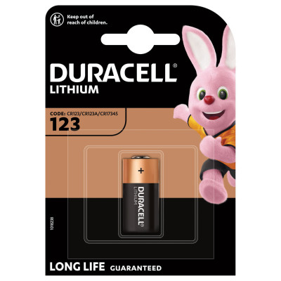 Батарейка Duracell 123 3V High Power літієва, CR123/CR123A/CR17345, 1 шт. в упаковці (5000394123106 / 5000784) Вінниця - фото 2