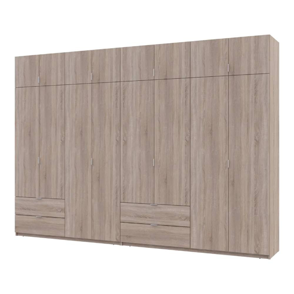 Шафа для одягу Doros Лукас Дуб сонома 4+4 ДСП 340х50х240 DRS-011711 (42005139) Львів - фото 1