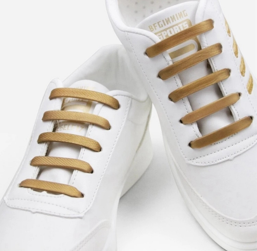 Шнурки силіконові бронза 12 шт Сміла - фото 2