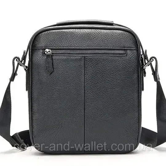 Мужская вертикальная кожаная сумка барсетка с ручкой Rekarti Киев - изображение 8