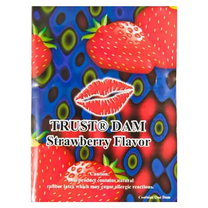 Латексна серветка Latex Dental Dams Strawberry 1 шт Львів - фото 1